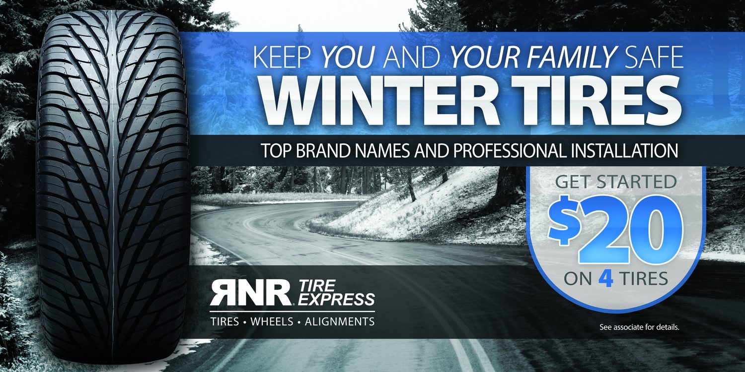 Winter Tires billboard-style campaign creative
